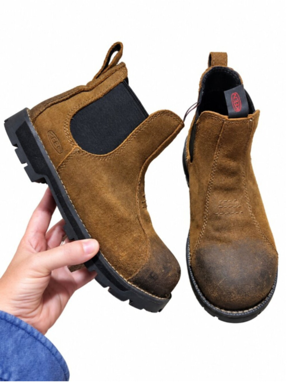 KEEN CSA Seattle Romeo Chelsea Work Boot Brown 7 Leather Carbon-Fiber Workwear